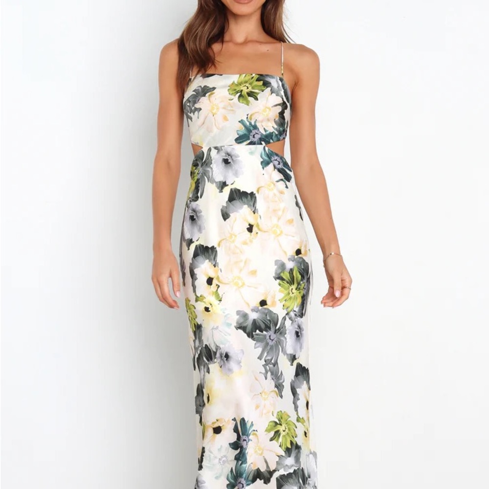 Petal and Pup cream floral midi dress